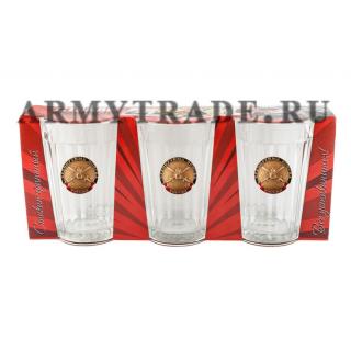 Подарочный набор из 3-х стаканов Сухопутные войска