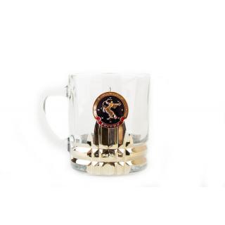 Кружка для чая и кофе с металлической накладкой Химки
