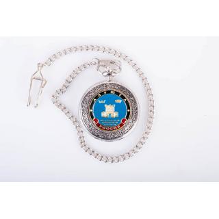 Часы карманные с металической накладкой "Алушта"