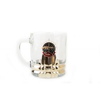 Кружка для чая и кофе с металлической накладкой Снайпер (краповый берет)