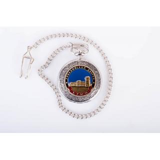 Часы карманные с металической накладкой "Ливадийский дворец. Крым"