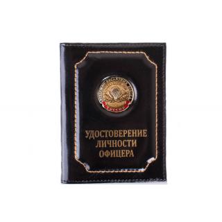 Обложка на удостоверение личности офицера ВДВ, никто кроме нас (эмблема с лавровыми ветвями)