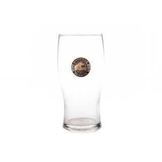Бокал для пива Тюльпан, с металлической накладкой Морская пехота (тигр)