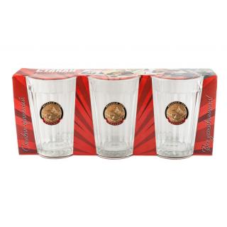 Подарочный набор из 3-х стаканов Ветеран ВМФ