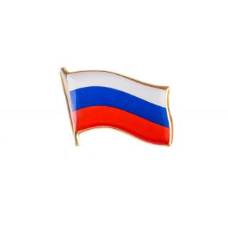 Фрачник флажок Флаг РФ, (смола)