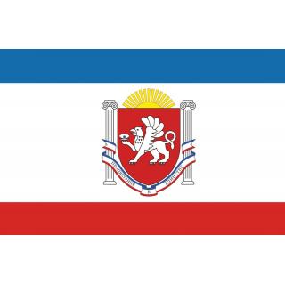 Флаг Крымский с гербом (ткань Direсt)
