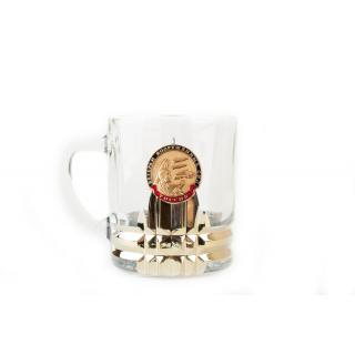 Кружка для чая и кофе с металлической накладкой Ветеран вооруженных сил
