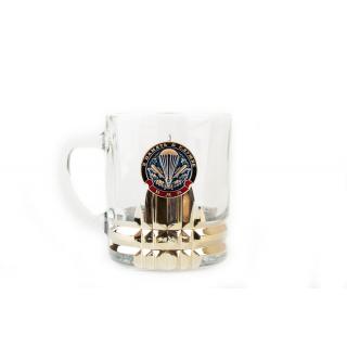 Кружка для чая и кофе с металлической накладкой В память о службе ВДВ