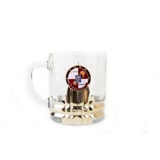 Кружка для чая и кофе с металлической накладкой Сочи