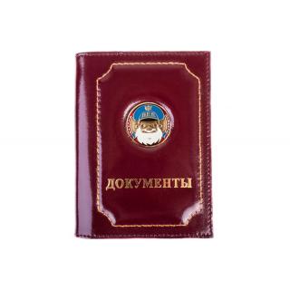 Обложка на документы+паспорт Дед (крутой дембель) синий