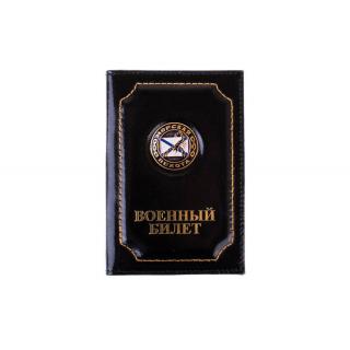 Обложка на военный билет Морская пехота (скорпион на Андреевском флаге)