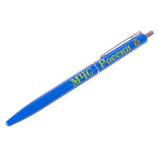 Ручка шариковая,автоматическая МЧС синяя