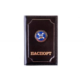 Обложка на паспорт Военно-космическая академия им. Можайского, кожа премиум