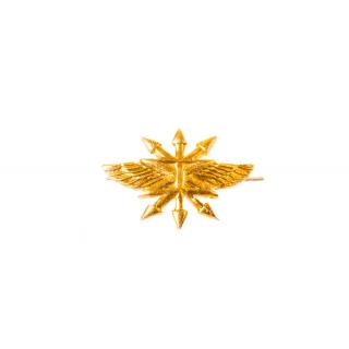 Эмблема петличная Войска связи "золото" 