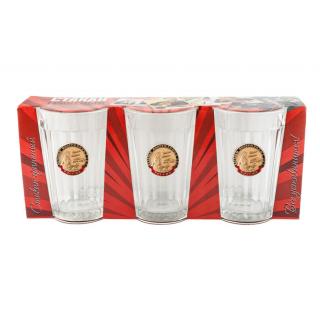 Подарочный набор из 3-х стаканов Ветеран Вооруженных сил