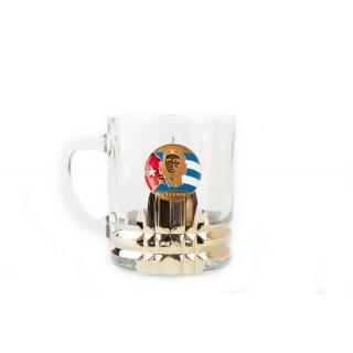 Кружка для чая и кофе с металлической накладкой Че Гевара