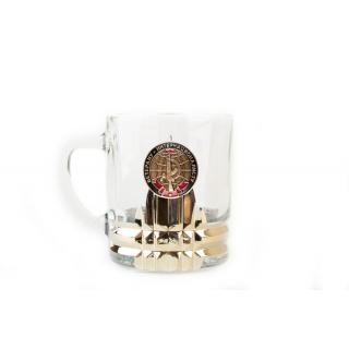 Кружка для чая и кофе с металлической накладкой Ветерану-интернационалисту