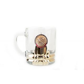 Кружка для чая и кофе с металлической накладкой РВиА