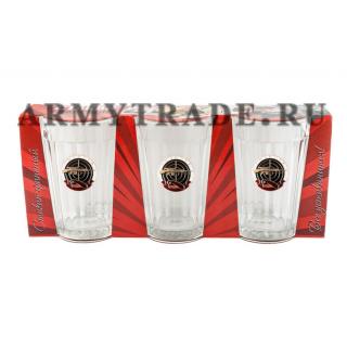 Подарочный набор из 3-х стаканов Снайпер (краповый берет)