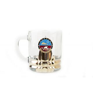 Кружка для чая и кофе с металлической накладкой Гурзуф