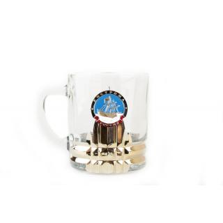Кружка для чая и кофе с металлической накладкой Кострома