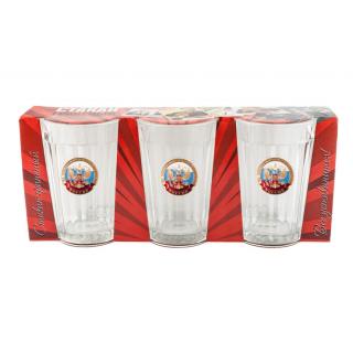 Подарочный набор из 3-х стаканов За возрождение казачества