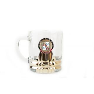 Кружка для чая и кофе с металлической накладкой Краснодар