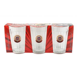Подарочный набор из 3-х стаканов КГБ