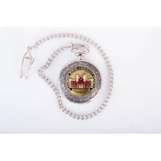 Часы карманные с металической накладкой "Брестская крепость"