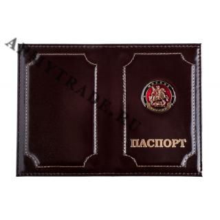 Обложка на паспорт Москва, кожа премиум
