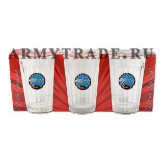 Подарочный набор из 3-х стаканов Снайпер (черный берет)
