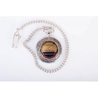 Часы карманные с металической накладкой "Вооруженные силы Крейсер «Москва»"