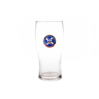 Бокал для пива Тюльпан, с металлической накладкой Военно-космическая академия им. Можайского