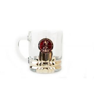 Кружка для чая и кофе с металлической накладкой Герб г. Александров