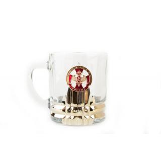 Кружка для чая и кофе с металлической накладкой Росгвардия