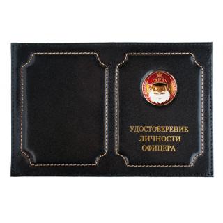 Обложка на удостоверение личности офицера Дед (крутой дембель) красный