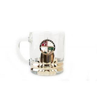 Кружка для чая и кофе с металлической накладкой Ставрополь