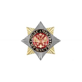Орден-звезда, Долг Честь Мужество (орел на красном фоне)