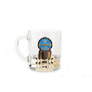 Кружка для чая и кофе с металлической накладкой Герб г. Анапа