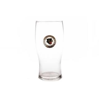 Бокал для пива Тюльпан, с металлической накладкой Морская пехота (пантера)