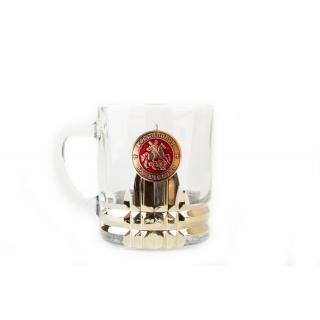 Кружка для чая и кофе с металлической накладкой Российское казачество
