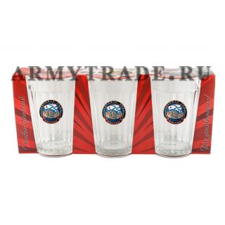 Подарочный набор из 3-х стаканов Спецназ ВМФ (водолаз)