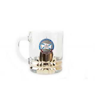 Кружка для чая и кофе с металлической накладкой Балтийский флот
