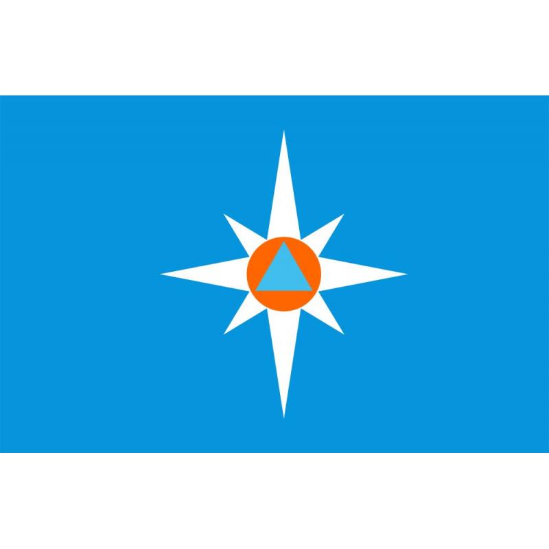 40 Флаг МЧС ведомственный (поле голубое)