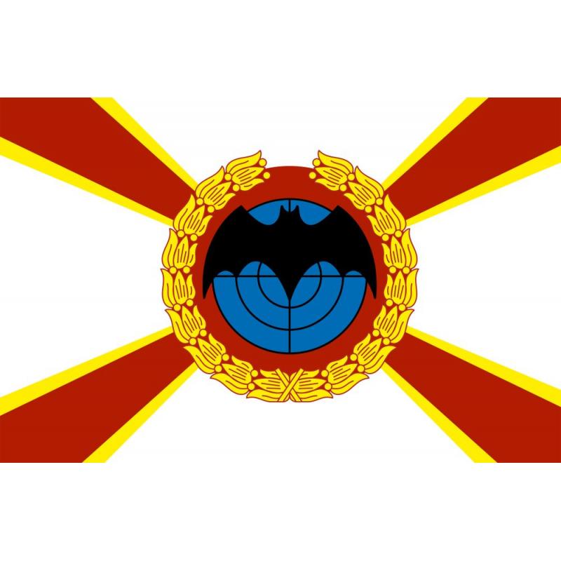 17 Флаг Военной разведки РФ (летучая мышь, белый фон)